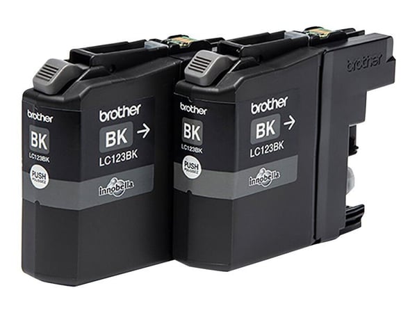 Brother LC123BKBP2, 600 sivua, 2 kpl, Kaksoispakkaus