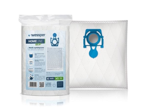 Wessper imuripussi Zelmer Meteor, 49.4020, ZVCA100, Safbag Blue, ZMB02K -synteettinen 4 kpl + suodatin