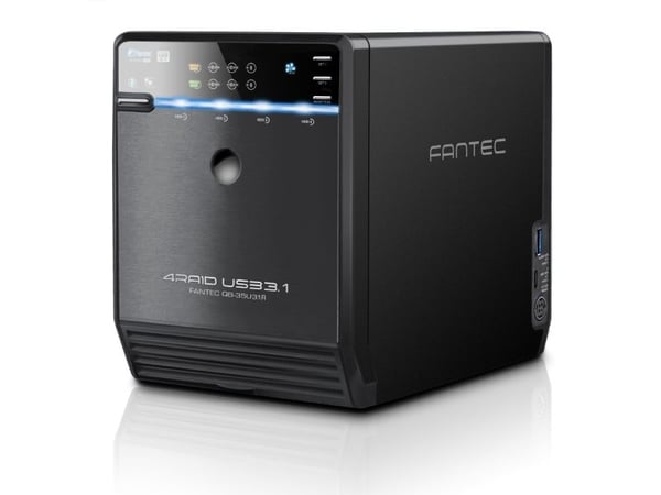 FANTEC QB-35U31R - Fast tilstand / harddiskstasjonsoppstilling - 4 brønner (SATA-600) - USB 3.1 Gen 2 (ekstern)