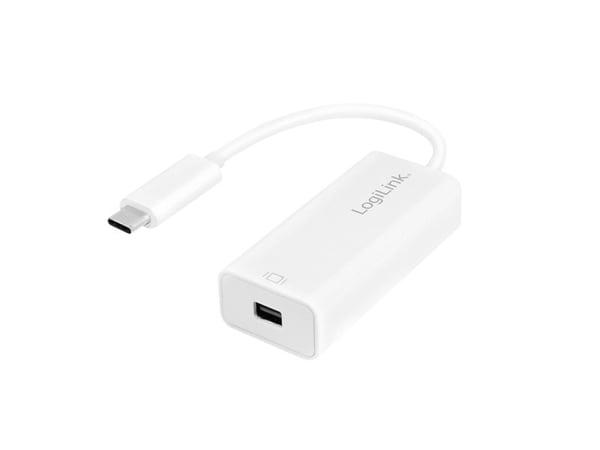 LogiLink UA0360, 0.15 m, USB Type-C, Mini DisplayPort, uros, naaras, suora, suora