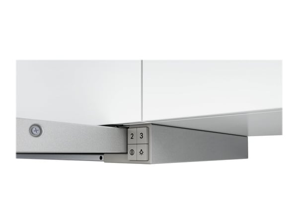 Bosch panser DFT63AC50 serie 4 teleskopisk, energiklasse D, bredde 60 cm, 368 m³/t, mekanisk, sølv, LED