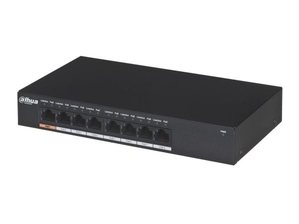 Dahua Technology PFS3008-8GT-96, Ohanterad, L2, Gigabit Ethernet (10/100/1000), Strömförsörjning via Ethernet (PoE) stöd