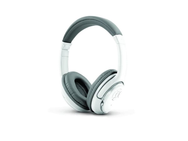 Esperanza EH163W - Hodetelefoner med mikrofon - on-ear - Bluetooth - trådløs - libero white