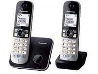 Panasonic KX-TG6812, DECT-puhelin, Kaiutinpuhelin, 120 entries, Soittajan tunnistus, Musta, Hopea