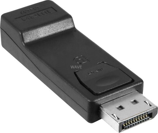 Goobay HDMI DisplayPort Adapter, DisplayPort, HDMI, Musta