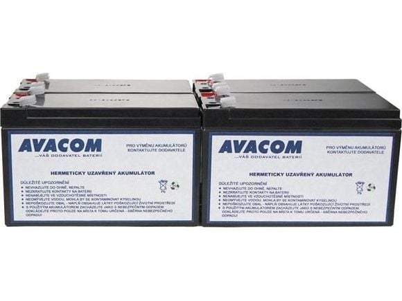 AVACOM AVA-RBC23-KIT, Forseglet blysyre (VRLA), 4 stykker, Sort, Vietnam, APC RBC23, 9,6 kg