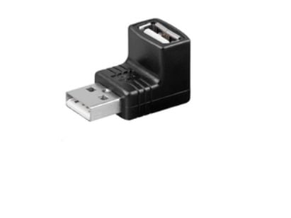 MicroConnect USB 2.0 - USB-sovitin - USB (hun) til USB (han) - 90° stikforbindelse
