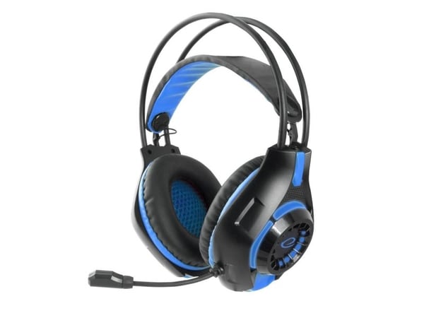 Esperanza gaming-hodetelefoner med mikrofon DEATHSTRIKE blå (on-ear)