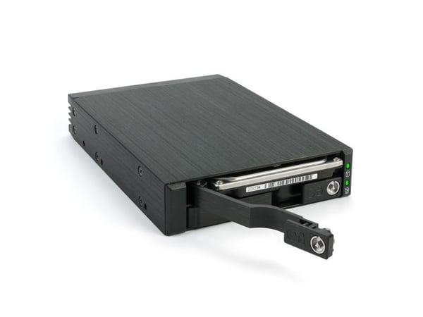 FANTEC MR-25DUAL - Förvaringsmobilrack - 2.5" - SATA 6Gb/s / SAS 6Gb/s - svart