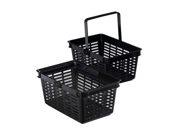 Durable Shopping Basket, Musta, Muovi, Ostoskori, 19 L, 400 mm, 300 mm