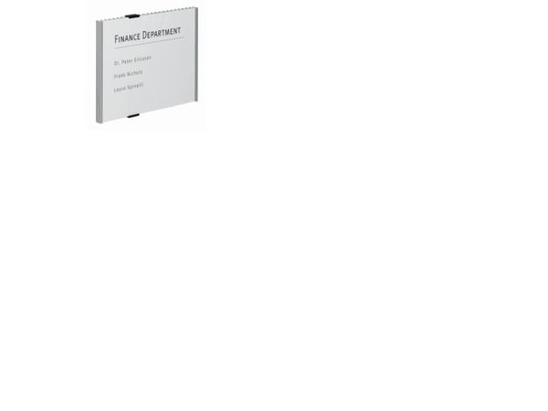 Durable Info Sign, Akryl, Aluminium, Silver, 297 mm, 210 mm