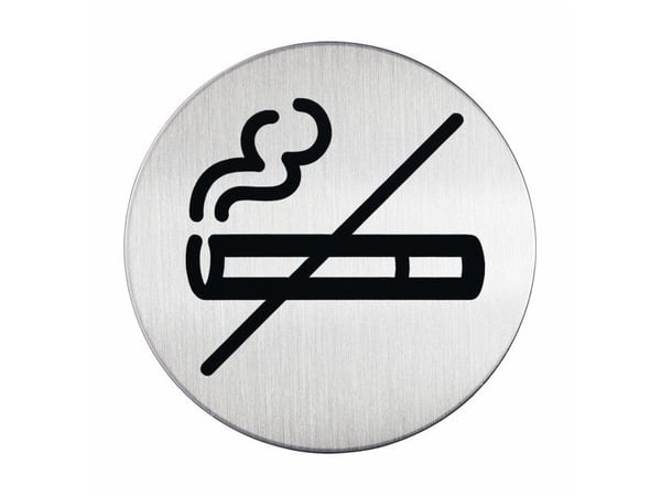Durable Picto "No Smoking", 8,3 cm, Pyöreä, Hopea, Ruostumaton teräs Durable Picto "No Smoking", 8,3 cm, Pyöreä, Hopea, Ruostumaton teräs