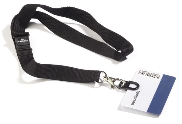 Durable CARD FIX, ID-hållare, Svart, 44 cm, 20 mm