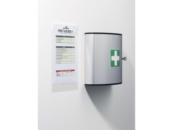 DURABLE POCKETFIX - Selvklebende lomme - for A4 (210 x 297 mm) - gjennomsiktig (en pakke 50)