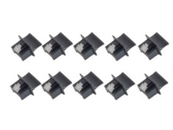 S-Conn BS08-01021-10, RJ-45, Plastikk, Svart, 10 stykker