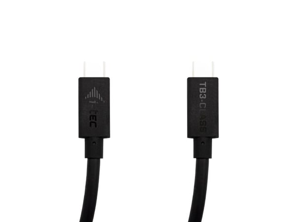 i-Tec - Thunderbolt-kabel - USB-C (hann) til USB-C (hann) - USB 3.1 Gen 1 / Thunderbolt 3 - 1.5 m - 4K-støtte, 8K-støtte, USB Power Delivery (100 W)