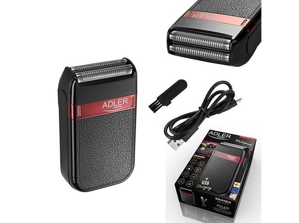 Adler AD 2923, Barberingsmaskin, Sort, lysbildeviser, Batteri, Innebygd batteri, 45 min