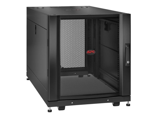APC NetShelter SX, Itseseisova teline, 12U, 272 kg, Näppäinlukko, 59 kg, Musta
