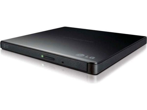 Hitachi-LG Slim Portable DVD-Writer, Musta, Kelkka, Työpöytä/Laptop, DVD±RW, USB 2.0, 60000 h
