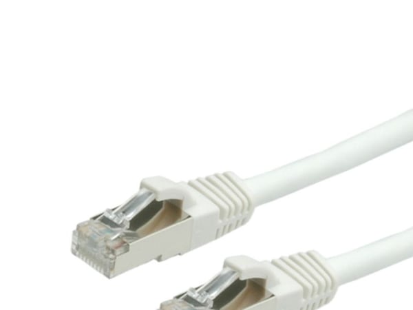 VALUE 21.99.1236, 1 m, Cat6, S/FTP (S-STP), RJ-45, RJ-45, Hvit