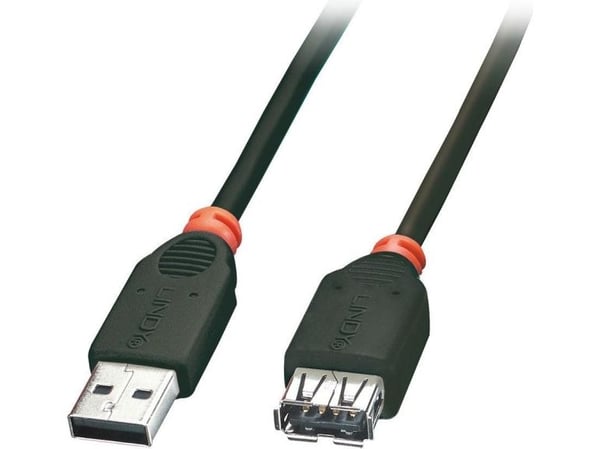 Lindy 41774, 3 m, USB A, USB A, 2.0, hann/kvinne, svart