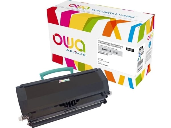 OWA - Sort - kompatibel - Genprodusent - tonerpatron (alternativ til: Lexmark E460X11E, Lexmark E460X21E, Lexmark E460X31E) - for Lexmark E460dn, E...