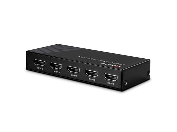 Lindy 38233, HDMI, Metall, Svart, 18 Gbit/s, RF, 4K Ultra HD