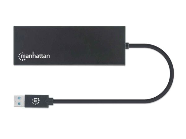 Manhattan 152846, USB A-tyyppi, Musta, Alumiini, CE FCC RoHS2 WEEE, Windows 10, Windows 7, Windows 8.1, 0 - 45 °C