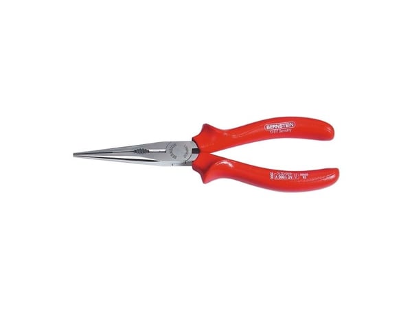 Bernstein 13-917 VDE, Nåltänger, 2,5 mm, Elektrostatiskt urladdningsskydd (ESD), Stål, Röd, 205 mm