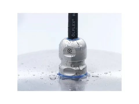 Lapp SKINTOP 53105200, Sininen, Metallinen, Elastomeeri, Polyamidi, Ruostumaton teräs, 5 kpl, M12x1.5, IP68, IP69, -20 - 100 °C