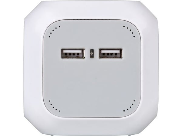 brennenstuhl ALEA-Power - Flerkoplingslist - AC 230 V - 3680 watt - inngang: strøm - utgangskontakter: 4 (2 x USB, 4 x strøm) - 1.4 m kabel - hvit,...