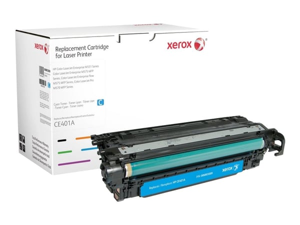 Xerox Värikasetti, syaani. Vastaa tuotetta HP CE401A. Yhteensopiva avec HP Colour LaserJet M551DN, Colour LaserJet M551-tulostimen kanssa, 6800 siv...