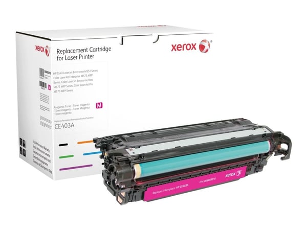 Xerox Värikasetti, magenta. Vastaa tuotetta HP CE403A. Yhteensopiva avec HP Colour LaserJet M551DN, Colour LaserJet M551-tulostimen kanssa, 6800 si...