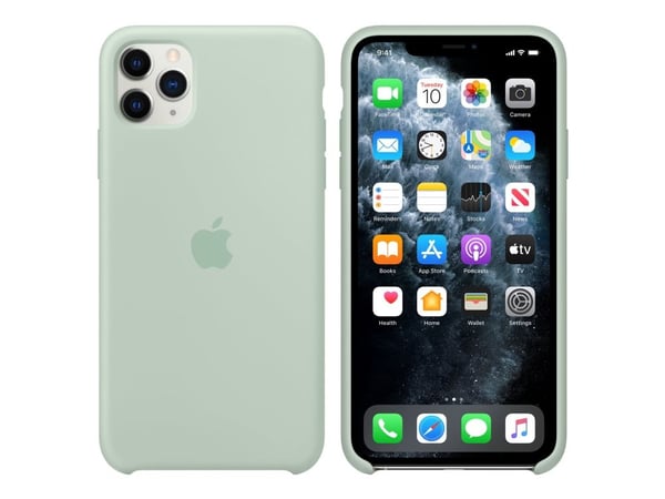 Apple - Baksidedeksel for mobiltelefon - silikon - beryll - for iPhone 11 Pro Max