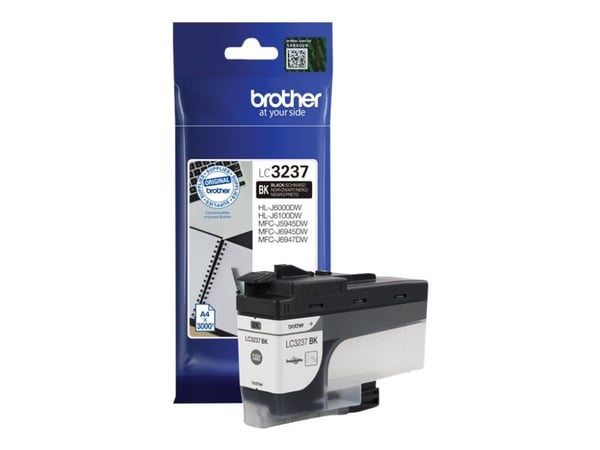 Brother LC3237BK, 3000 sivua, 1 kpl, Kertapakkaus