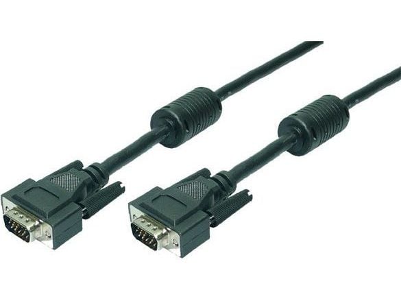 LogiLink CV0017, 15 m, VGA (D-Sub), VGA (D-Sub), Sort, Hankjønn/hankjønn, RoHS