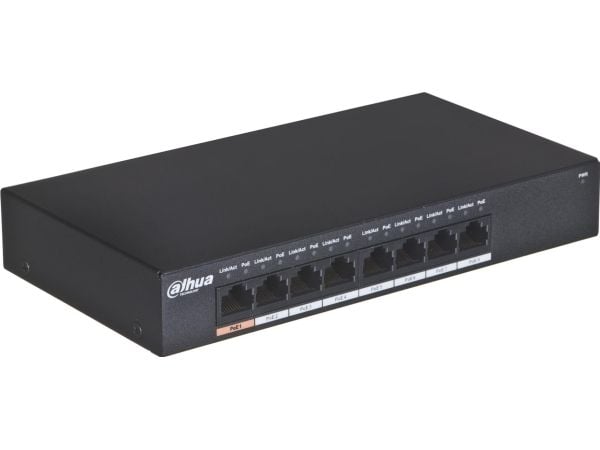 Dahua Technology PFS3008-8GT-96, Uhåndtert, L2, Gigabit Ethernet (10/100/1000), Strøm over Ethernet (PoE)
