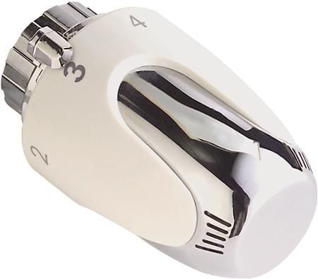 NAGA THERMRAD reguleringsgrep krom/hvit, M30x1,5 passer til Csslr Design tilkoblingssett 9200131