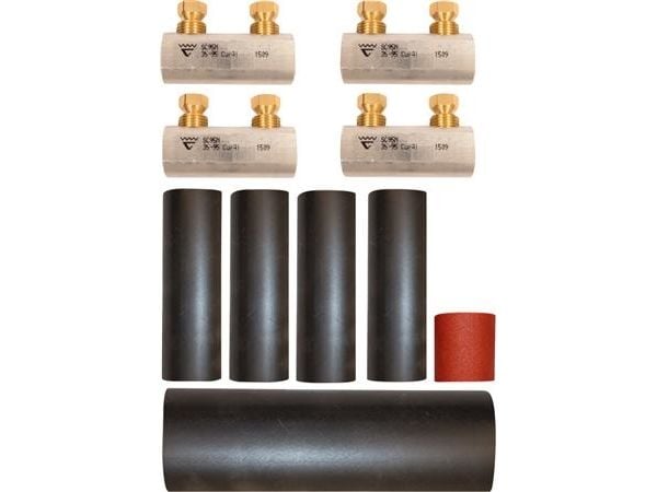 ELPRESS komplett skruvmuff-kit KSC95N-1-4HS, 4 st. skruvmuff SC95N Al/Cu 50-95 mm² + 4 st. inn krymp + 1 st. ytter krymp