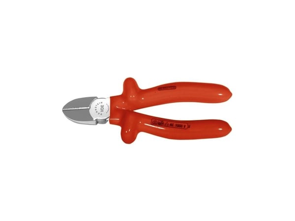 Bernstein 13-106 VDE, Diagonal tang, Stål, Rød, 165 mm, 210 g