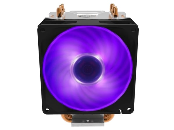 Cooler Master Hyper H410R RGB - Prosessorkjøler - (for: LGA1150, LGA1151, LGA1155, LGA1156, LGA1200, LGA1700, AM4, AM5) - aluminium - 92 mm