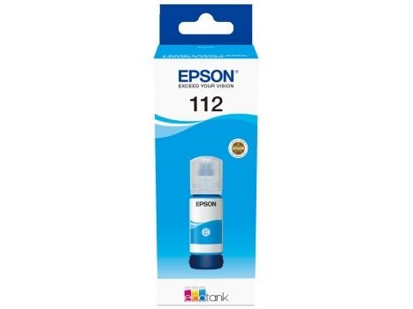 Epson EcoTank 112 - 70 ml - cyan - original - blekkpåfylling - for EcoTank L11160, L15150, L15160, L6460, L6490, L6550, L6570, L6580; EcoTank Pro L...