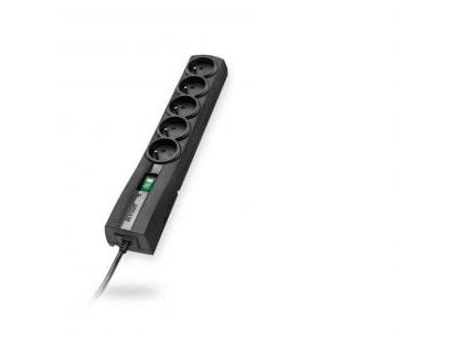 EVER CLASSIC - Overspenningsavleder - AC 250 V - 2500 watt - utgangskontakter: 5 - 3 m kabel - svart