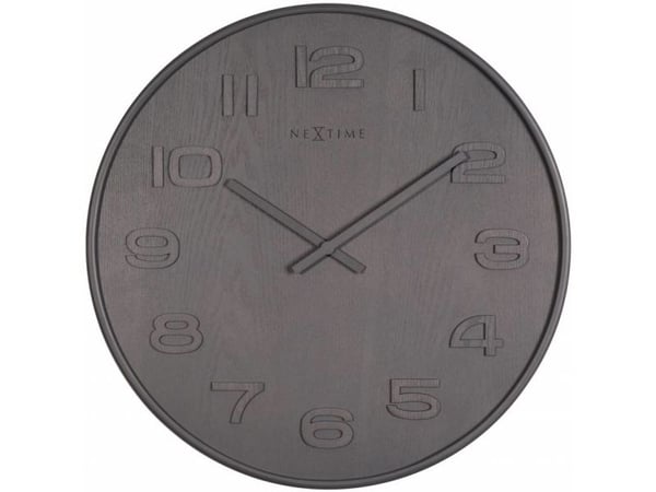 NeXtime 3095GS, Seinä, Kvartsikello, Ympyrä, Harmaa, Puu, Aikuiset