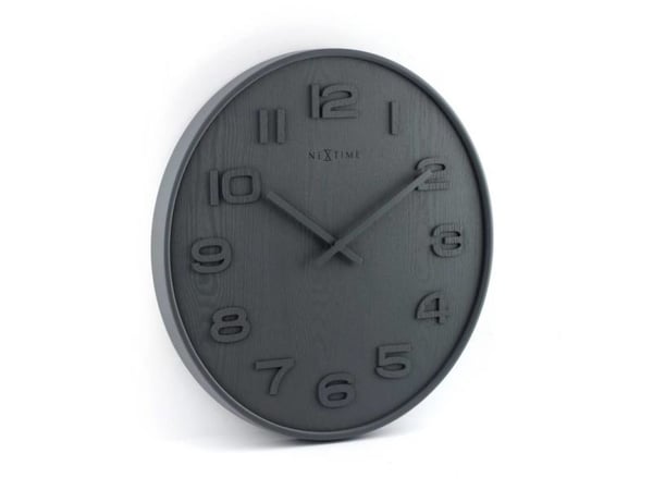 NeXtime 3095GS, Seinä, Kvartsikello, Ympyrä, Harmaa, Puu, Aikuiset