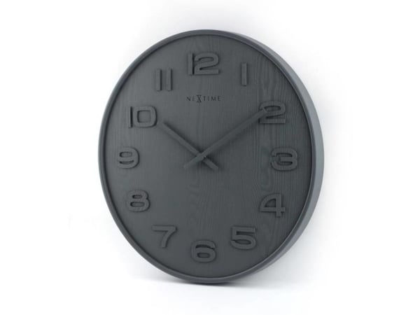 NeXtime 3095GS, Seinä, Kvartsikello, Ympyrä, Harmaa, Puu, Aikuiset