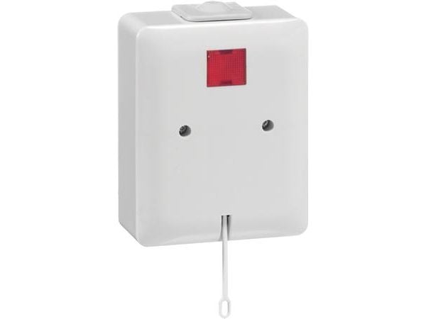 PEHA 2-napainen vaihtokytkin 10A 250V IP20, Push-in-liitin, vetojohto, kermanvalkoinen 1013