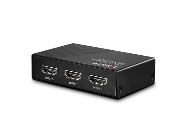 Lindy 38232, HDMI, Metall, Svart, 18 Gbit/s, RF, 4K Ultra HD