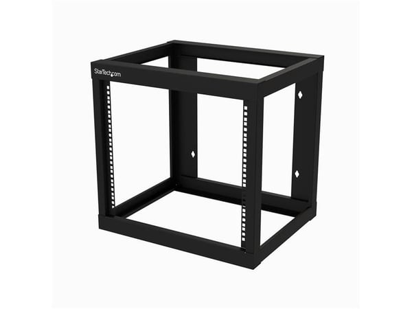StarTech.com 9U 19" Wall Mount Network Rack 17" Deep 2 Post Open Frame for Server Room/Data/AV/IT/Communication/Computer Equipment/Patch Panel w/ C...