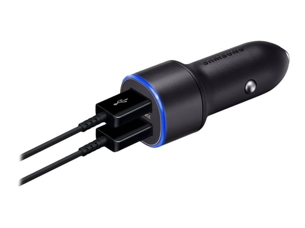 Samsung EP-L1100 - Bilstrømadapter - 2 A - AFC - 2 utgangskontakter (USB) - svart